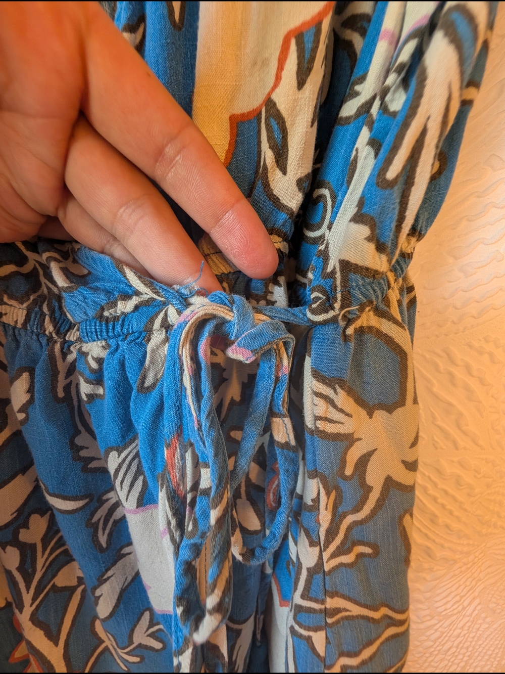 Knox Rose Blue Floral Wrap Dress - Picture 5 of 7